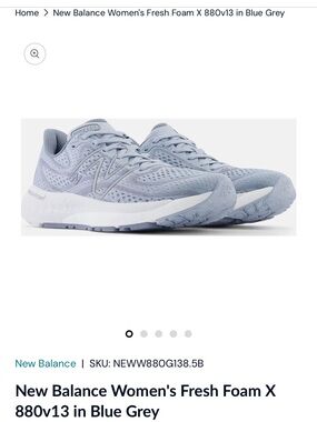 New Balance Women's Athletic Running Shoes in Light Blue Grey